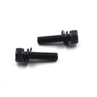 Vis à tête cylindrique en acier au carbone M3 M4 X 8mm M5 M6 M8, combinaison de vis SEMS, durabilité industrielle personnalisée