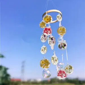 Kit de 47 moules <span class=keywords><strong>en</strong></span> <span class=keywords><strong>silicone</strong></span> (cercles et carrés) écologiques pour carillons éoliens et clochettes DIY, pendentifs de porte-clés et boucles d'oreilles, décorations de porte - Product Image 3