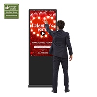 Afficheur numérique interactif pour publicité, écran tactile Android WiFi, kiosque d'affichage numérique pour intérieur, 49'' 55'' 65'' 75'' pouces