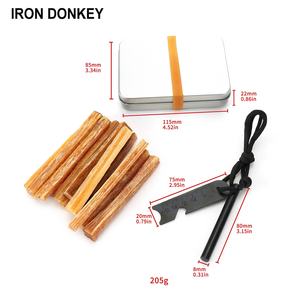 IRONDONKEY tactique allume-feu Camping en plein air allumage Combustion Assistance Songming <span class=keywords><strong>tige</strong></span> de magnésium boîte Kit de survie en métal - Product Image 2