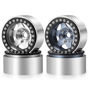 Bộ 4 cái 1.9inch Hợp kim nhôm beadlock bánh xe vành Hub bộ phận kim loại cho trục SCX10 wraith trx4 1/10 <span class=keywords><strong>RC</strong></span> Crawler Xe Tải xe - Product Image 1