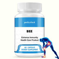 Cápsulas de Veneno de Abeja Natural y Eficaz para el Alivio del Dolor, Suplemento para la Reparación de Tejidos Blandos y Articulaciones, Suplemento Dietético Portátil