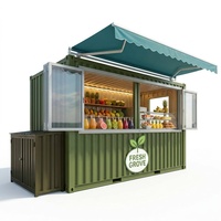 Kiosque-bar tropical entièrement personnalisable, modulaire et mobile, pour la vente de boissons sur la plage, boutique de boissons aux fruits pour les stations balnéaires