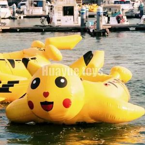 Mùa hè vui nước giải trí Pikachu xoay nước đồ chơi Disco thuyền <span class=keywords><strong>Inflatable</strong></span> towable Ống <span class=keywords><strong>Inflatable</strong></span> nổi thuyền - Product Image 4