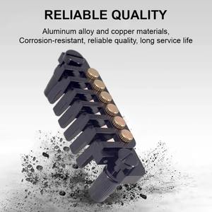 LP Guitare électrique <span class=keywords><strong>Tune</strong></span> <span class=keywords><strong>O</strong></span> <span class=keywords><strong>Matic</strong></span> Bridge Pull Plate Tail Piece Reversible String Code Guitar Roller Saddle Bridge TP-6 Bridge Stop - Product Image 2