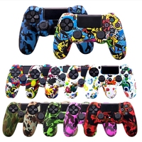 Multi color Custom ized Soft Silicone Schutzhülle für PS4 Controller Skin Joystick Game Gamepad Cover für PlayStation 4 Hüllen