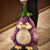 Peluche pingouin personnalisée, jouet en peluche doux, poupée pingouin mignonne, jouet de dessin animé pour enfants, cadeau et décoration d'intérieur