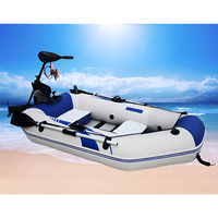Bateau pneumatique pliable en PVC de 0,9 mm, 230-360 cm, léger, pour 3 à 7 personnes, pêche, navigation sur les lacs et les rivières, couleur personnalisée, garantie 1 an