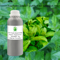Approvisionnement d'usine pur naturel organique menthe poivrée menthe huile essentielle poivre menthe peau cheveux huile en vrac