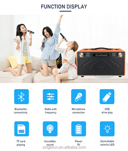 WGY-4405 WGY-5503 Haut-parleurs audio professionnels de haute qualité Boombox Bluetooths Haut-parleurs de fête Karaoké avec double micro sans fil - Product Image 5