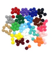 Faux Pompon rond coloré 10mm 15mm, pour remplissage de Slime, bricolage boule de laine, lot de 10 pièces