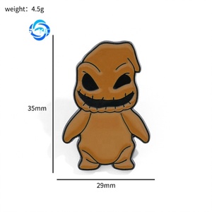 Europeo y americano Halloween <span class=keywords><strong>horror</strong></span> Rosa Mini cabeza creativa aleación broche accesorio ropa bolsa adorno diario - Product Image 6