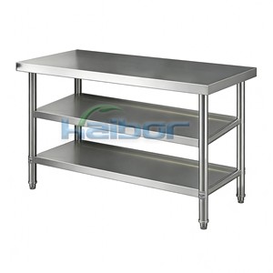 Plan de travail amovible en acier inoxydable pour <span class=keywords><strong>cuisine</strong></span> de restaurant, robuste et extensible, SS201/304 - Product Image 1