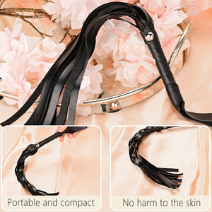Juego de <span class=keywords><strong>Bondage</strong></span> Sm de cuero caliente chino para parejas, esposas Bdsm, Juguetes sexuales de cuello de revés para hombres y mujeres, juego de ataduras de cadena para el cuello - Product Image 5