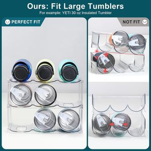 Hot-Selling Double-Tier Wine <b>Rack</b> <b>Storage</b> Organizer Plastic Cup Holder for Beverage Water <b>Bottle</b> and Umbrella Home Use - Product Image 4