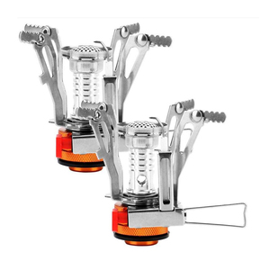 Jsjm Kim Loại Bếp Gas Burner Cho Backpacking Chuyến Đi Cắm Trại Bếp Mini Trọng Lượng Nhẹ Công Cụ Nấu Ăn Mini Bếp Gas Xách Tay Đồ Nấu Nướng - Product Image 1
