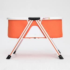 Cuna multifunción plegable fácil para bebé, cuna mecedora de altura ajustable con lado caído para <span class=keywords><strong>dormir</strong></span> junto a la cama - Product Image 1