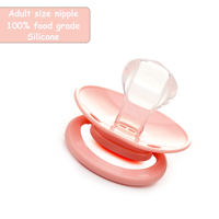 Vente en gros, sans bpa, en vrac, bricolage décoré, belle sucette en latex silicone pour adulte et bébé