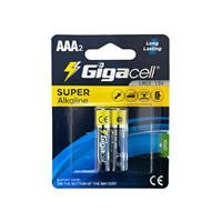 1.5V 2 Baterai Alkalin Triple A Baterai Alkalin AAA Berkinerja Tinggi Baterai Anti Bocor Daya Tahan 5 Tahun