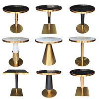 Pied de table en acier inoxydable brossé moderne au design spécial, base en métal doré pour table à manger, base de table en métal inox doré