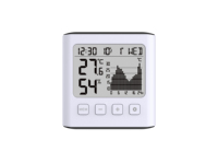 Hygromètre numérique, thermomètre LCD, moniteur électronique de température et d'humidité intérieure, horloge numérique de bureau, thermomètre