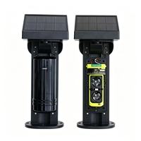Sensor Detector Infrarrojo Activo de Doble Haz Inalámbrico para Exteriores, Alimentado por Energía Solar, Alcance de 100m, para Alarma Perimetral