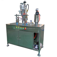 Machine de remplissage semi-automatique 3-en-1 pour aérosols et liquides avec moteur, haute précision, emballage plastique, acier inoxydable - Offre Spéciale