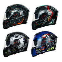Casque complet de moto anti-buée de haute qualité DOT pour quatre saisons universel