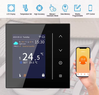 Controlador de Temperatura Inteligente para el Hogar HYT002, Interruptor Remoto Inalámbrico Digital Programable para Calefacción Eléctrica, Termostato con Pantalla