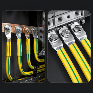 Manchon <span class=keywords><strong>thermorétractable</strong></span> anticorrosion jaune-vert à rayures pour isolation de fil de terre en ingénierie électrique - Product Image 6