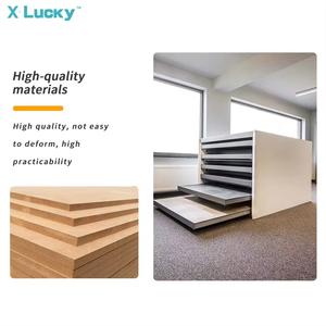 Hot bán gỗ PEG Hội Đồng Quản trị đứng ngả gạch ceramic Rack hiển thị Acrylic Lash gạch tay Tấm hiển thị ngăn kéo trường hợp - Product Image 3