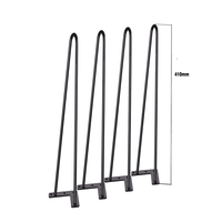 Pieds de table d'ordinateur en métal FL-15, pince en forme de U, antidérapants, supports de pieds de table d'étude