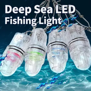 Разноцветный светодиодный подводный фонарь для рыбалки, приманка для окуня, привлекательный светильник для лодки, ночник для рыбалки