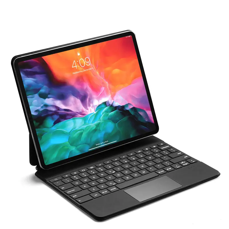 For Apple iPad Pro 12.9 inch Bluetooth Connection Rechargeable Magnetic Magic Keyboard with Touch Pad and Backlight