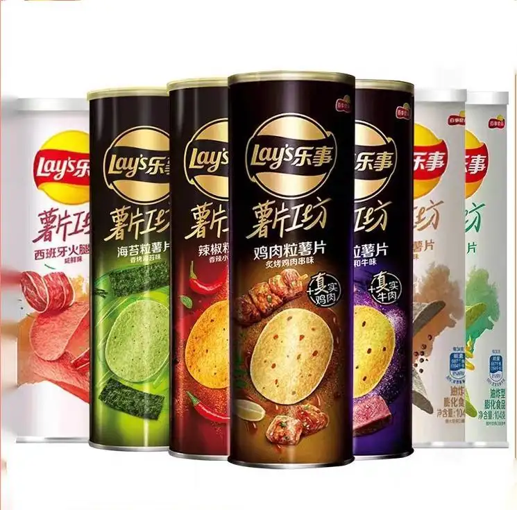 Оптовая продажа картофельных чипсов новый вкус лепестков роз китайские закуски Популярные Закуски классические Хрустящие картофельные чипсы 1