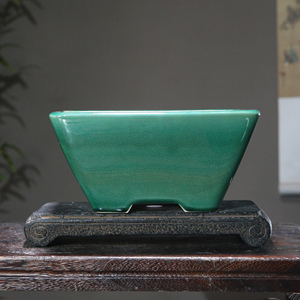Maceta Cuadrada de Cerámica para Bonsái, Recipiente Cónico, Estilo Chino Clásico, Macetas de Escritorio - Product Image 2