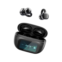 Écouteurs à conduction osseuse G08 Bluetooth 5.4, étanches, pour le sport, avec design confortable à clipser et affichage numérique