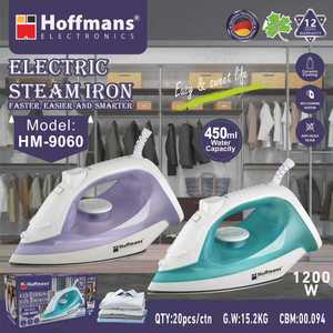 Plancha Hoffmans Nuevo Modelo con Tanque de Agua Grande de 450ml, Placa de Cerámica de 1200W, Autolimpieza y Antiincrustaciones, la Más Vendida en África - Product Image 6