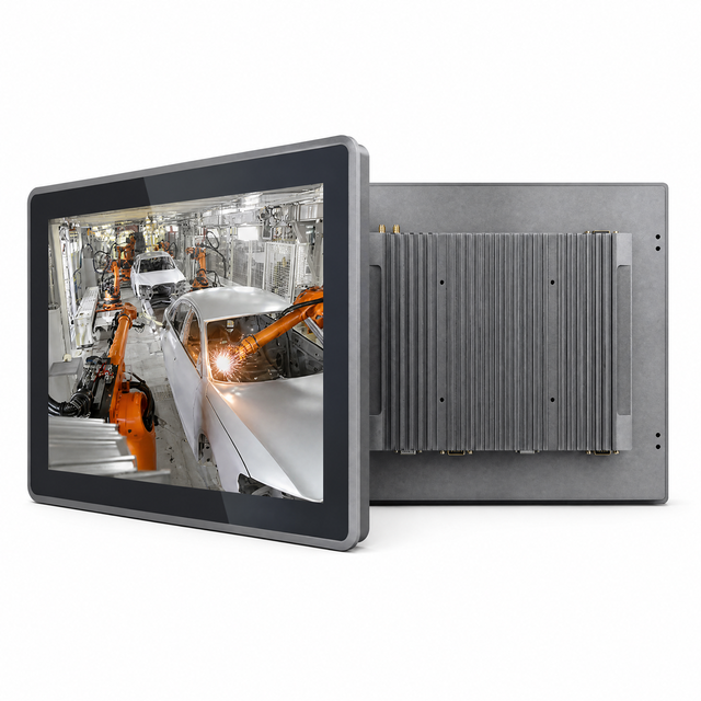 12.1 Inch Fanless Industrial Panel Touch Pc Linux Win10 11 All in One Industrial Touch Screen Monitor for Industrial Automation