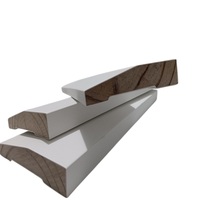 Moldura de Rodapié de Madera Maciza de Pino Radiata, Imprimada en Blanco, Moderna y Personalizada JLD, Venta al por Mayor de Fábrica, Ecológica y de Fácil Instalación