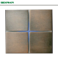 SEXANKA KNX EIB Système domotique intelligent 4 Gang Cuivre Tactile Smart Home Interrupteurs muraux
