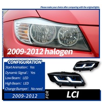 Phares Avant LED de Voiture pour BMW Série 3 E90 E91 2005-2010 Pré-LCI / Personnalisés pour Mise à Niveau LCI 2007 2008 2010