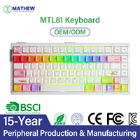 Clavier à interrupteurs magnétiques MTL81, conception personnalisée de marque/LOGO/emballage, fabricant de claviers, usine de Guangdong Dongguan
