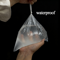 Sacs en plastique transparents en PEHD de qualité alimentaire OEM, étanches, à ouverture plate, pour le stockage d'eau potable, avec marquage à chaud personnalisable