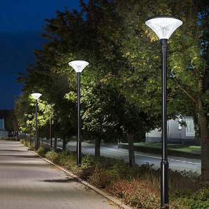 โคมไฟสนามโซลาร์เซลล์ทรงเพชรขนาดใหญ่ ไฟ LED กันน้ำ สำหรับใช้ในสวนและถนน - Product Image 2