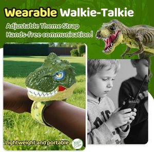 EPT Dinosaur - Juego de <span class=keywords><strong>2</strong></span> Walkie Talkies de Largo Alcance (1000 Pies) para Niños y Niñas de 3, 4, 5 y 6 Años, Juguetes para Campamento y Senderismo - Product Image 4