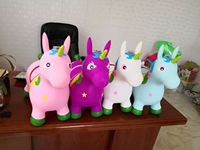 Jouets gonflables pour enfants, de licorne sautante, cheval gonflable, bon marché