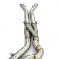 Tuyau intermédiaire haute performance HT pour BMW G80 G82 G87 M3 M4 M2 S58 3.0T GT4, système d'échappement en Z à longueur égale, finition brossée