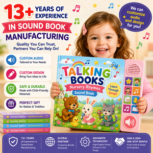 Livres sonores interactifs pour enfants : apprenez <span class=keywords><strong>et</strong></span> jouez avec des livres parlants en anglais, des comptes-rendus <span class=keywords><strong>et</strong></span> des livres cartonnés personnalisés avec boîte à son - Product Image 1