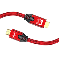 Câble HDMI 4K de 30 mètres en gros d'usine, amplificateur de signal 18 Gbit/s, ARC, coque en aluminium, câble tressé pour HDTV